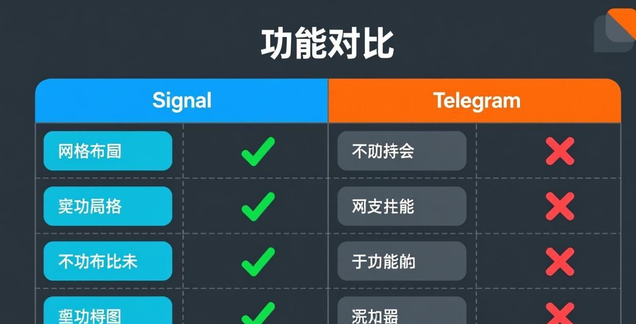 Signal 与 Telegram 功能完整对比